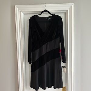 Lauren Ralph Lauren Black Long Sleeve Dress